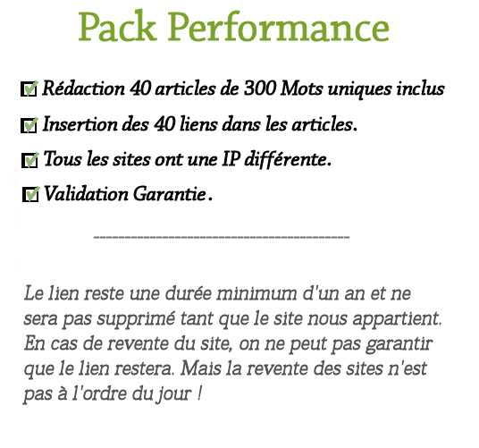 Pack Performance